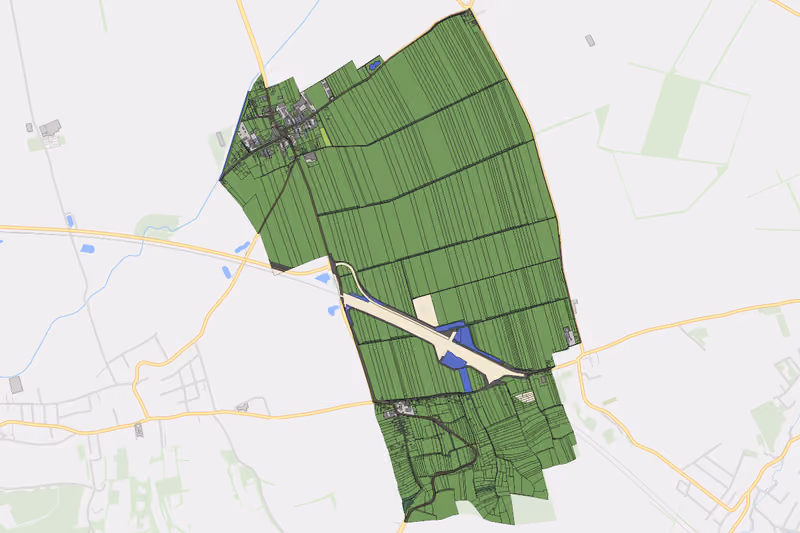 Kartenvorschau des Bodenverbrauchs der KG Staasdorf