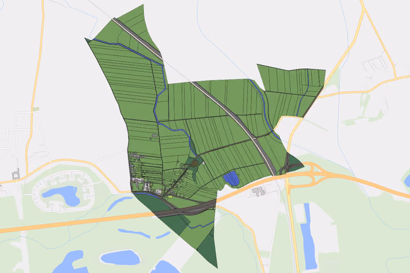 Kartenvorschau des Bodenverbrauchs der KG Trübensee