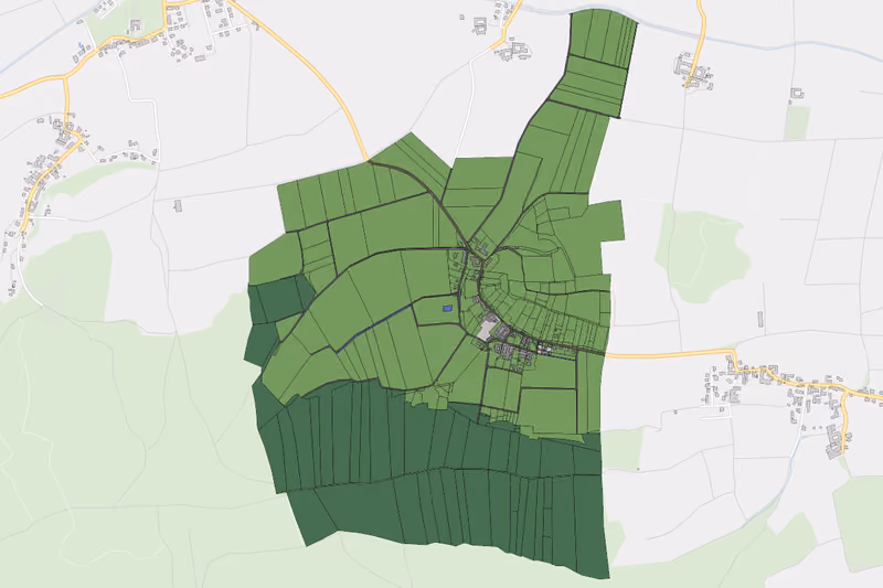 Kartenvorschau des Bodenverbrauchs der KG Waltendorf