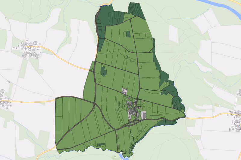 Kartenvorschau des Bodenverbrauchs der KG Eggersdorf