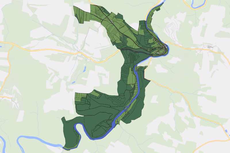 Kartenvorschau des Bodenverbrauchs der KG Eibenstein
