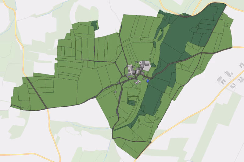 Kartenvorschau des Bodenverbrauchs der KG Koggendorf