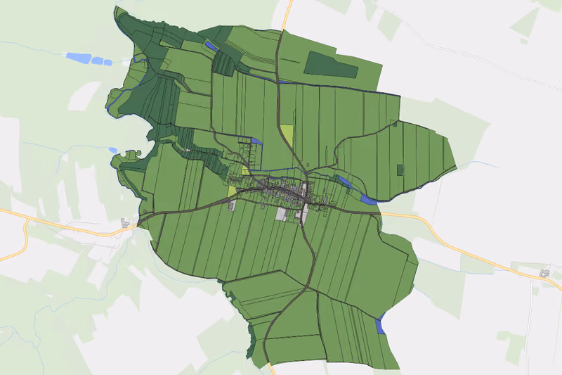 Kartenvorschau des Bodenverbrauchs der KG Ludweis