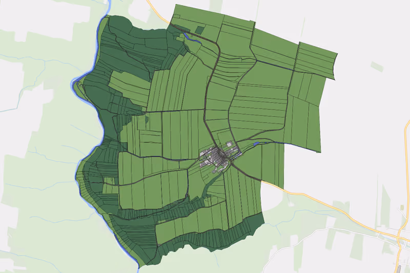 Kartenvorschau des Bodenverbrauchs der KG Süssenbach