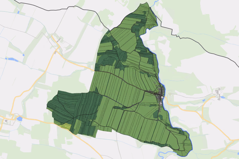 Kartenvorschau des Bodenverbrauchs der KG Unterpertholz
