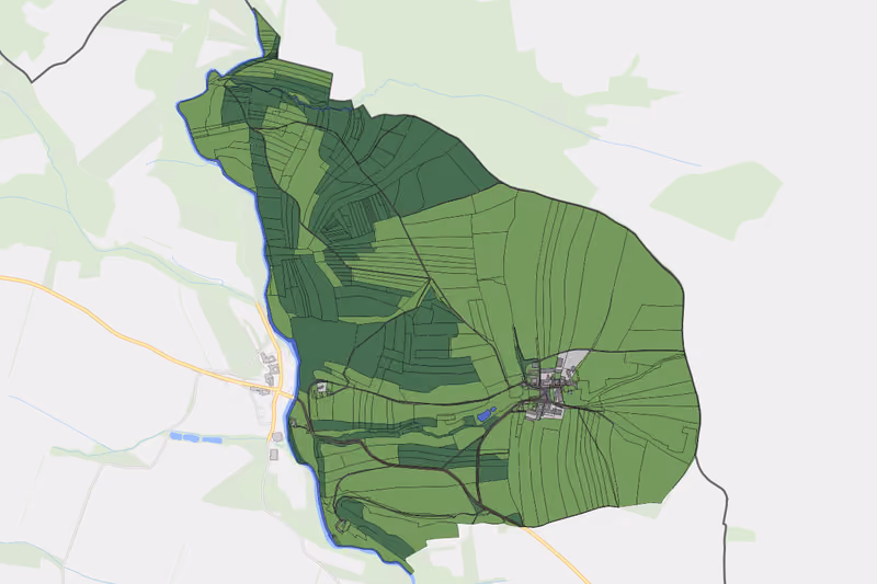 Kartenvorschau des Bodenverbrauchs der KG Ziernreith