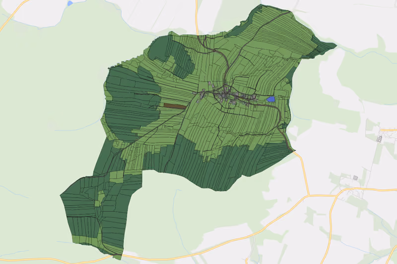 Kartenvorschau des Bodenverbrauchs der KG Griesbach bei Dobersberg