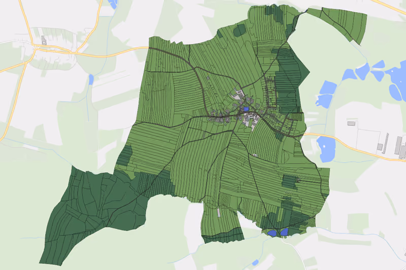 Kartenvorschau des Bodenverbrauchs der KG Brunn bei Waidhofen