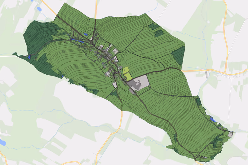 Kartenvorschau des Bodenverbrauchs der KG Gastern