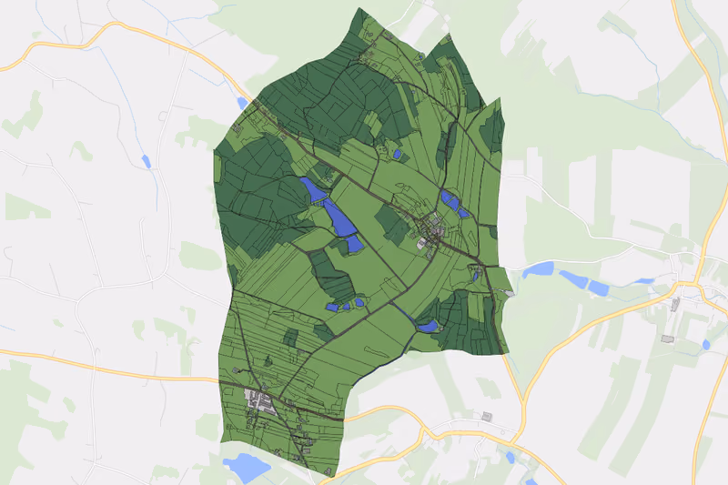 Kartenvorschau des Bodenverbrauchs der KG Kleinmotten
