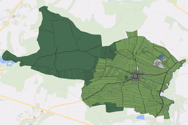Kartenvorschau des Bodenverbrauchs der KG Kleinreichenbach