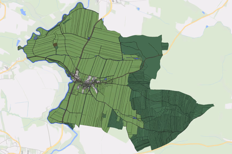 Kartenvorschau des Bodenverbrauchs der KG Niederedlitz
