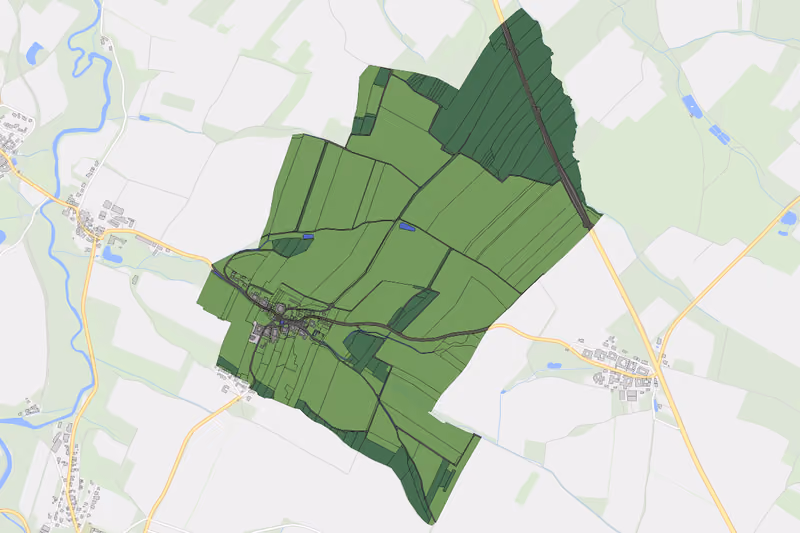 Kartenvorschau des Bodenverbrauchs der KG Rafings