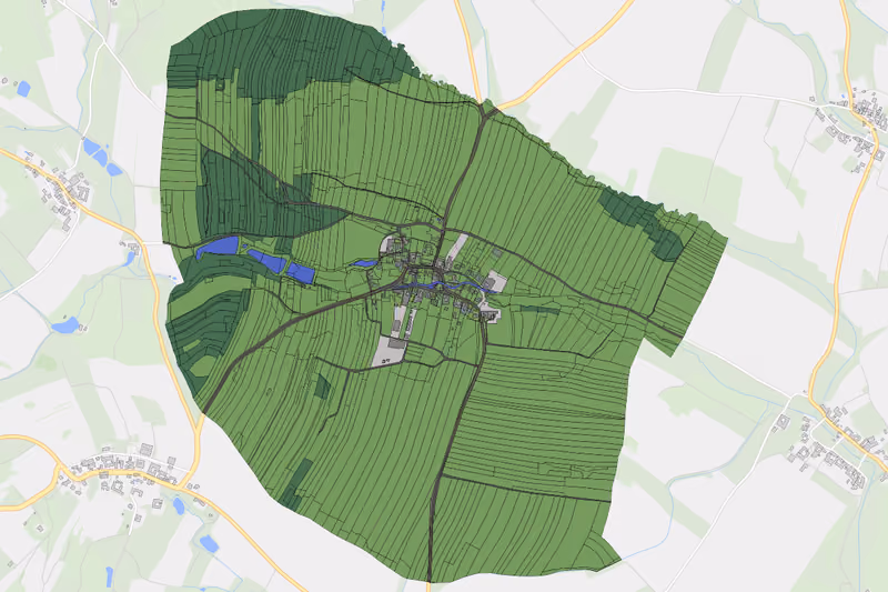 Kartenvorschau des Bodenverbrauchs der KG Weissenbach