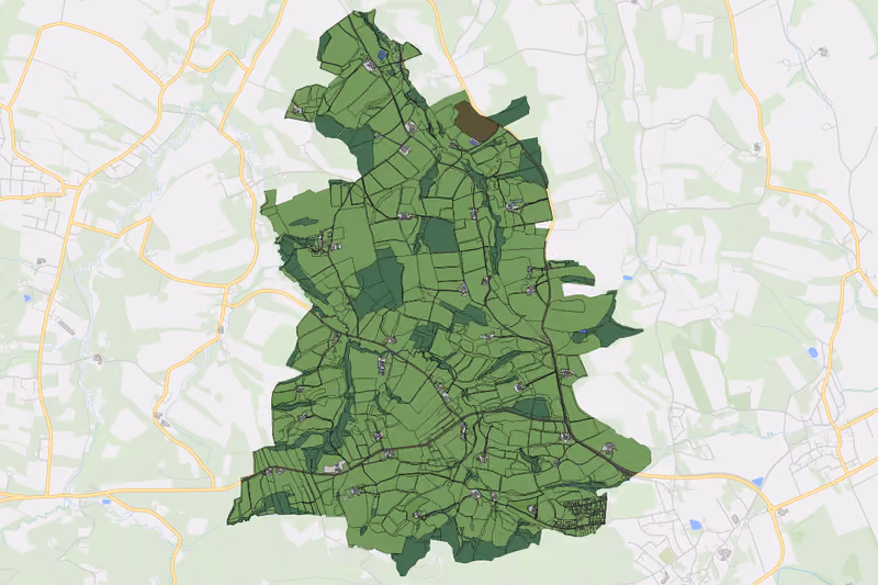 Kartenvorschau des Bodenverbrauchs der KG Außerochsenbach