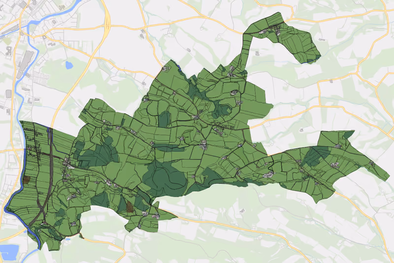 Kartenvorschau des Bodenverbrauchs der KG Gumprechtsfelden