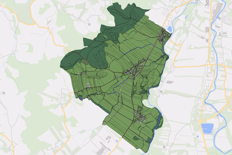 Kartenvorschau des Bodenverbrauchs der KG Marbach