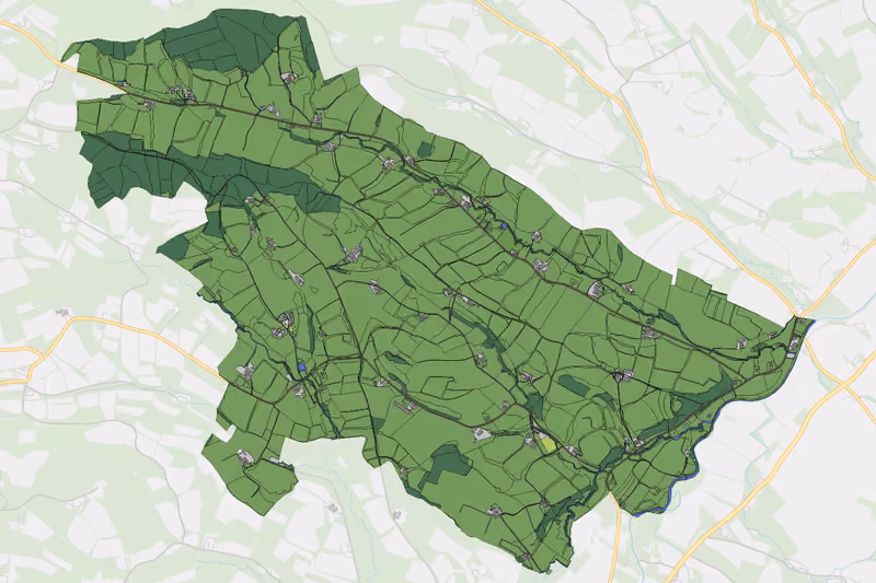 Kartenvorschau des Bodenverbrauchs der KG Schachau
