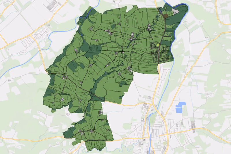 Kartenvorschau des Bodenverbrauchs der KG Schauboden