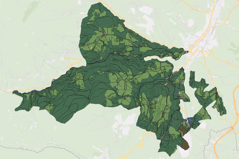 Kartenvorschau des Bodenverbrauchs der KG Großes Amt