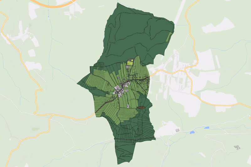 Kartenvorschau des Bodenverbrauchs der KG Altendorf