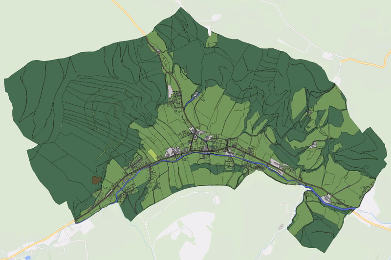 Kartenvorschau des Bodenverbrauchs der KG Otterthal