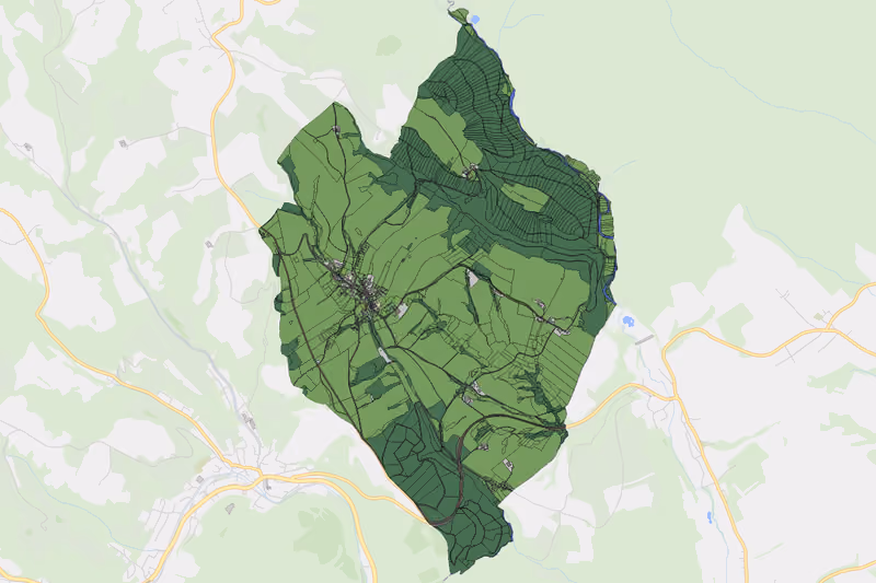 Kartenvorschau des Bodenverbrauchs der KG Lembach