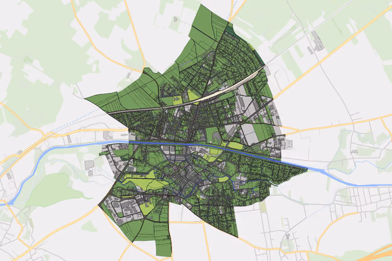 Kartenvorschau des Bodenverbrauchs der KG Neunkirchen