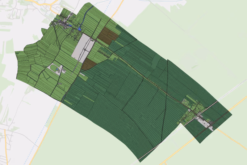 Kartenvorschau des Bodenverbrauchs der KG Neusiedl am Steinfelde