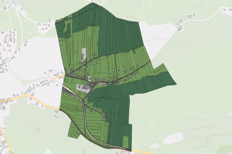 Kartenvorschau des Bodenverbrauchs der KG Neusiedl am Walde