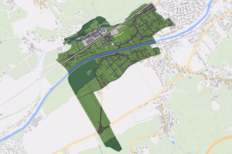 Kartenvorschau des Bodenverbrauchs der KG Putzmannsdorf