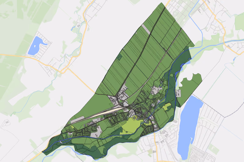 Kartenvorschau des Bodenverbrauchs der KG Ebenfurth