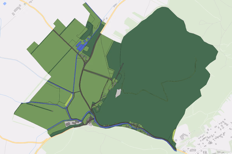 Kartenvorschau des Bodenverbrauchs der KG Emmerberg