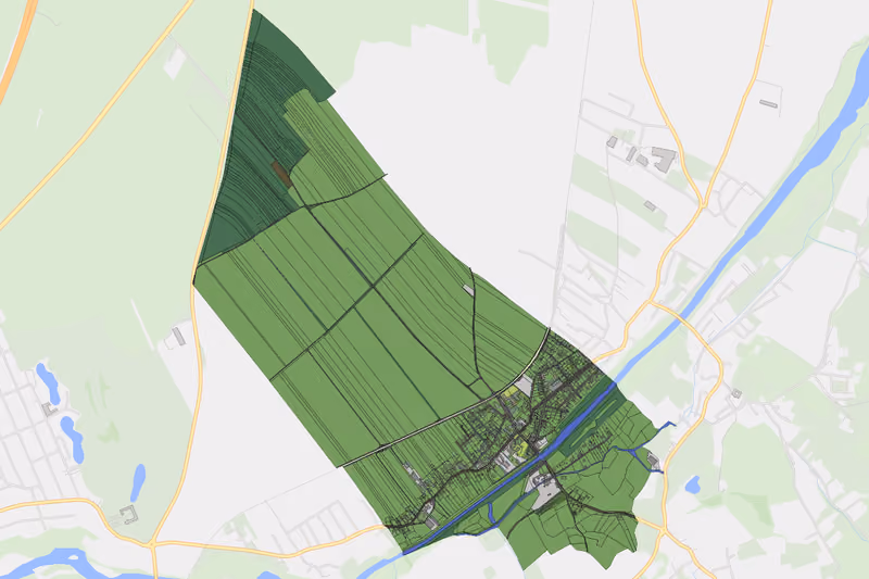 Kartenvorschau des Bodenverbrauchs der KG Lanzenkirchen