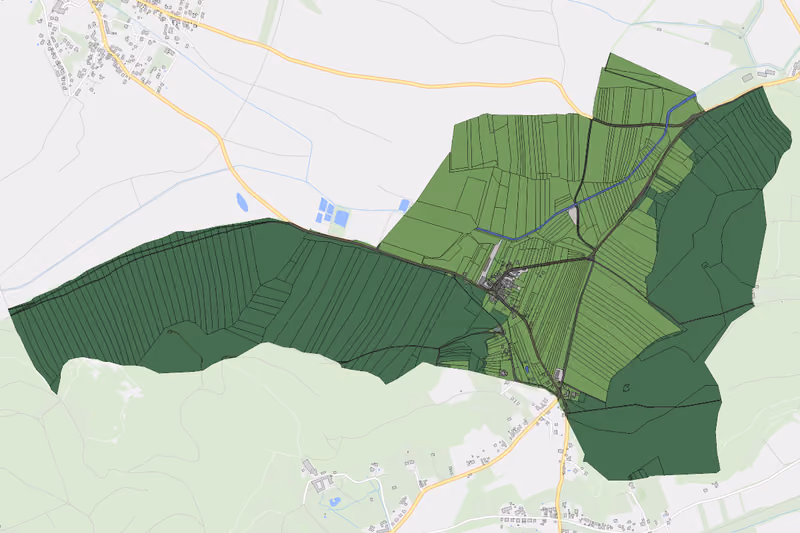 Kartenvorschau des Bodenverbrauchs der KG Netting