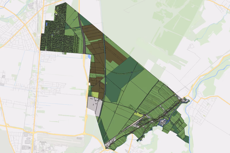 Kartenvorschau des Bodenverbrauchs der KG Obereggendorf