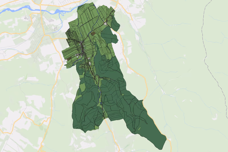 Kartenvorschau des Bodenverbrauchs der KG Walpersbach