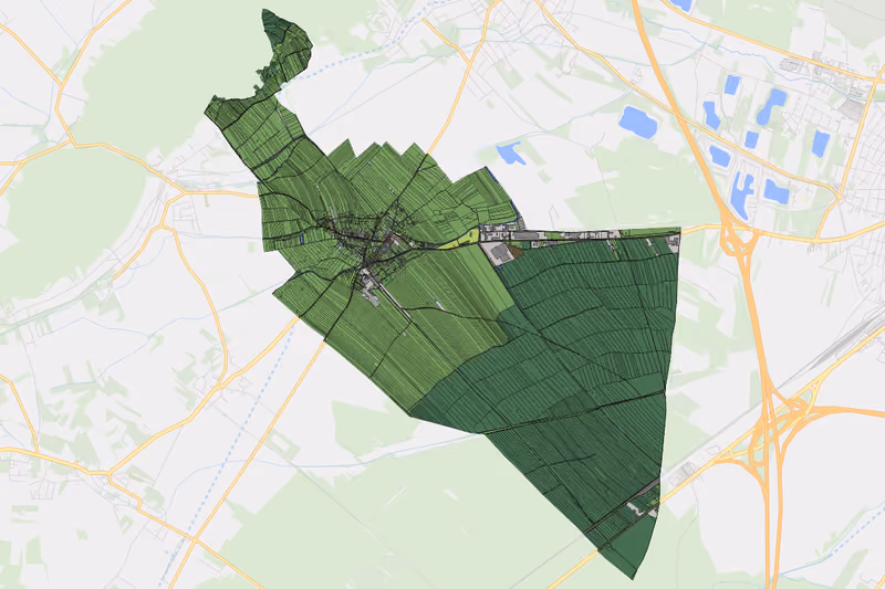 Kartenvorschau des Bodenverbrauchs der KG Weikersdorf