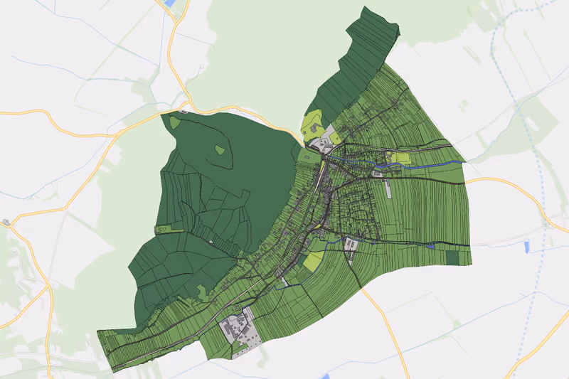 Kartenvorschau des Bodenverbrauchs der KG Winzendorf