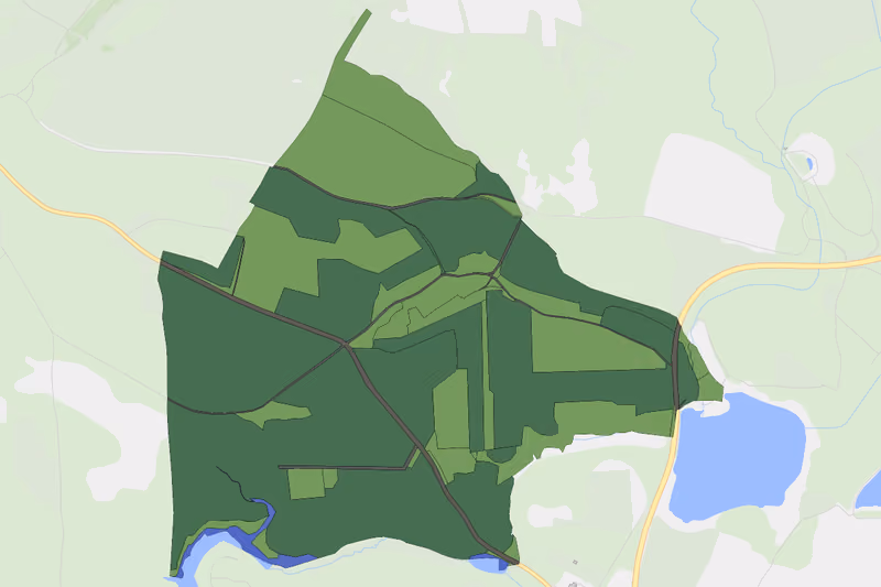 Kartenvorschau des Bodenverbrauchs der KG Brugg
