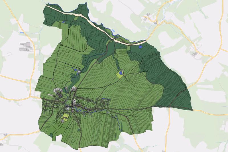 Kartenvorschau des Bodenverbrauchs der KG Echsenbach