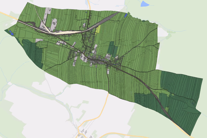 Kartenvorschau des Bodenverbrauchs der KG Göpfritz an der Wild