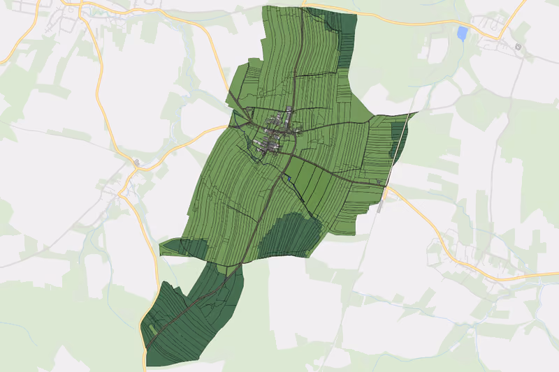 Kartenvorschau des Bodenverbrauchs der KG Großkainraths