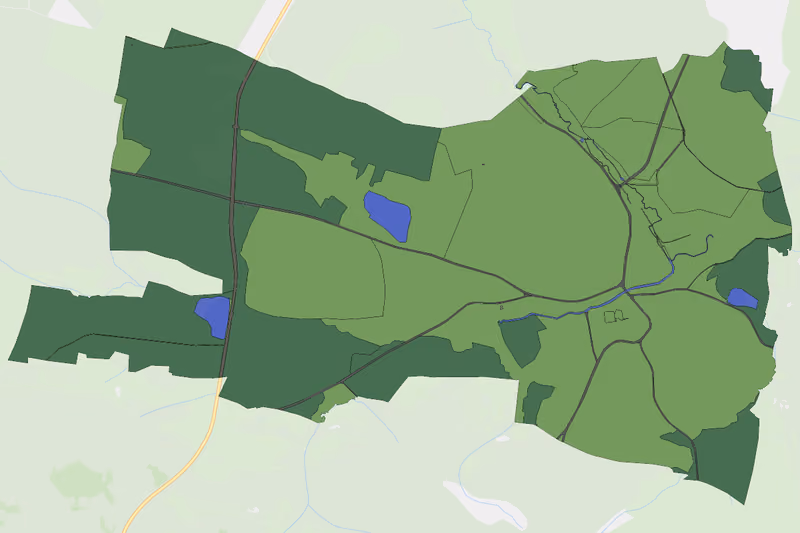 Kartenvorschau des Bodenverbrauchs der KG Großpoppen