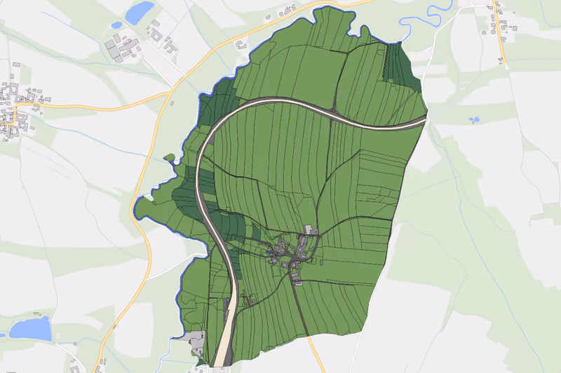 Kartenvorschau des Bodenverbrauchs der KG Limpfings