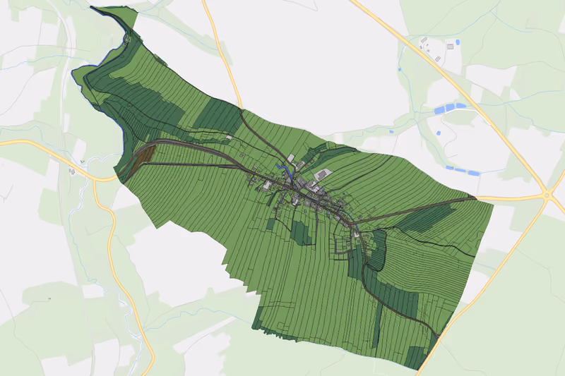 Kartenvorschau des Bodenverbrauchs der KG Scheideldorf