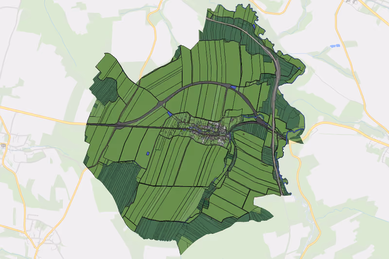 Kartenvorschau des Bodenverbrauchs der KG Stögersbach