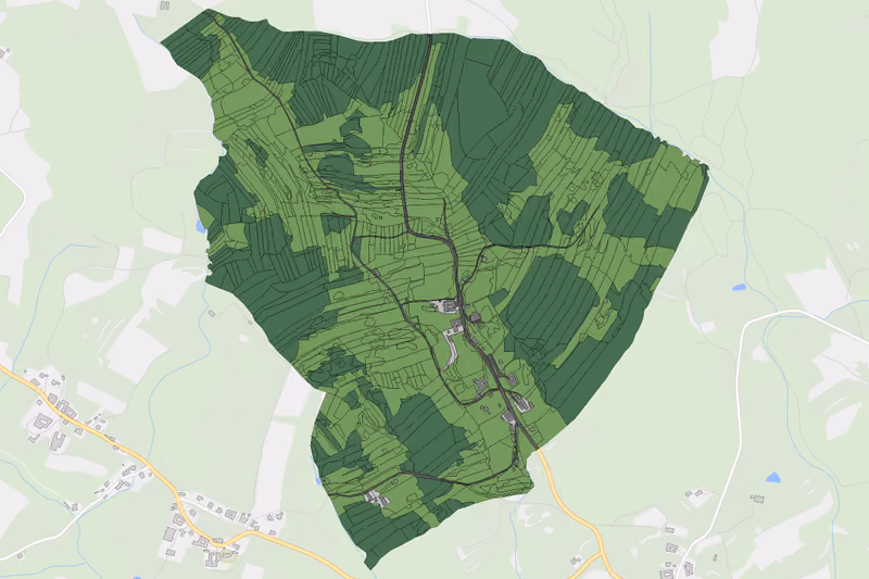 Kartenvorschau des Bodenverbrauchs der KG Albern