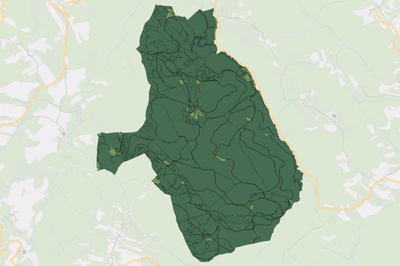 Kartenvorschau des Bodenverbrauchs der KG Gretschen