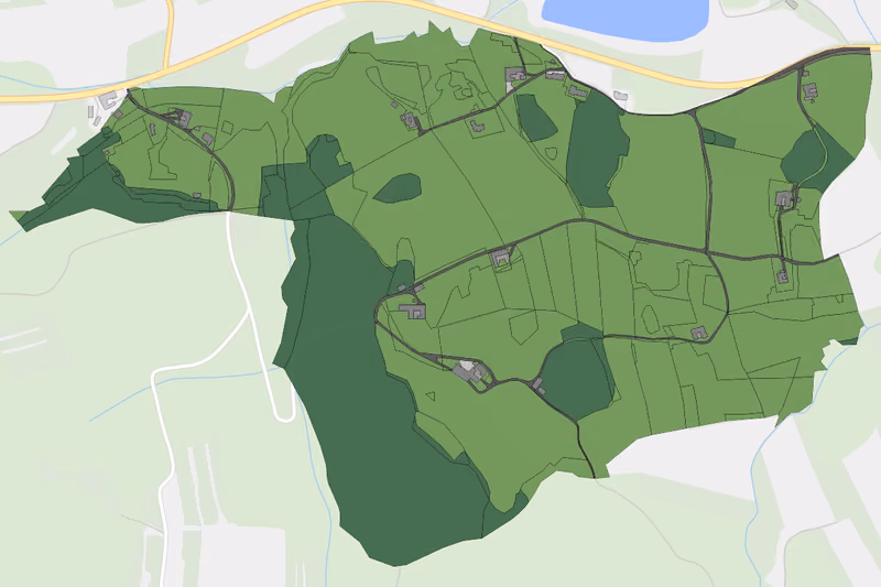 Kartenvorschau des Bodenverbrauchs der KG Josefsdorf